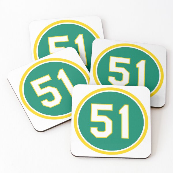 Item preview, Dallas Braden #51 Jersey Number designed and sold by StickBall.