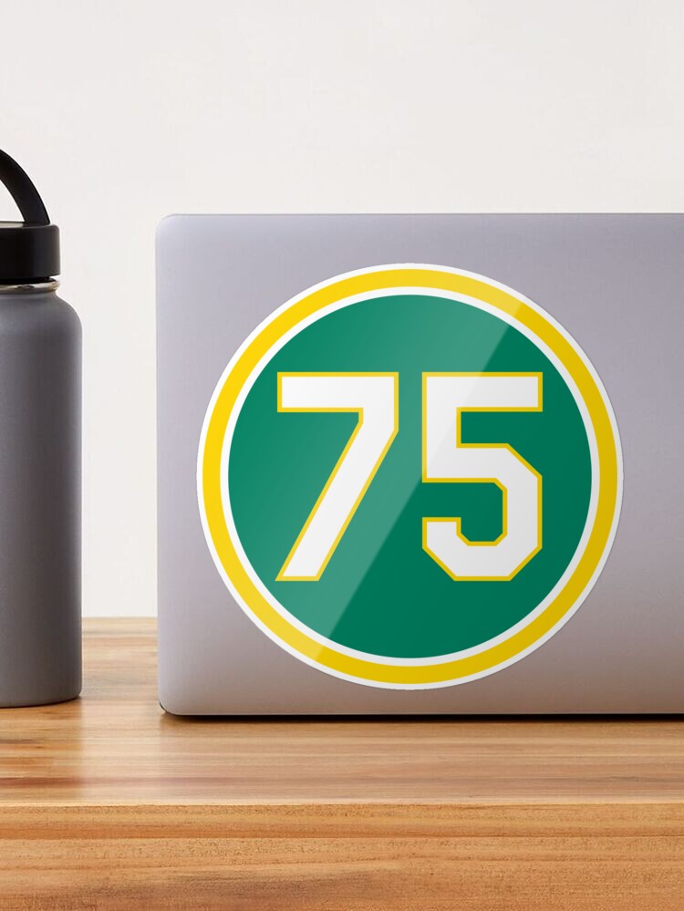 Barry Zito #75 Jersey Number Sticker for Sale by StickBall