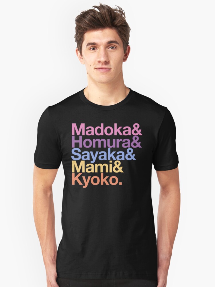 Alternate view of Contractually Obligated Magical Girls - Madoka goes Helvetica Slim Fit T-Shirt
