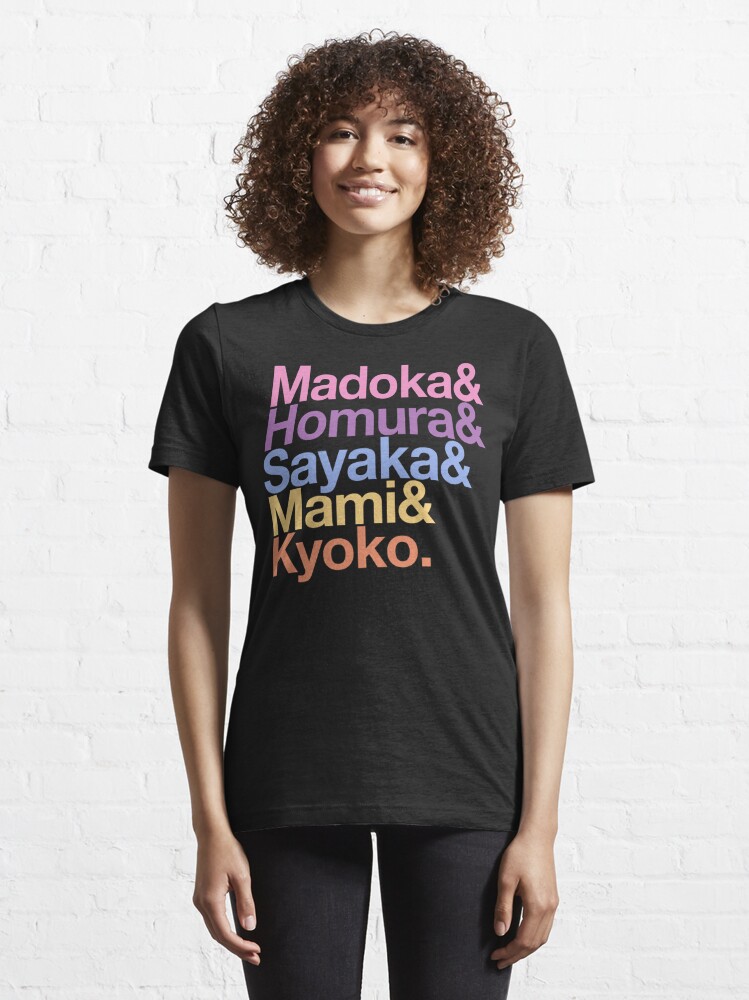 Essential T-Shirt, Contractually Obligated Magical Girls - Madoka goes Helvetica designed and sold by merimeaux