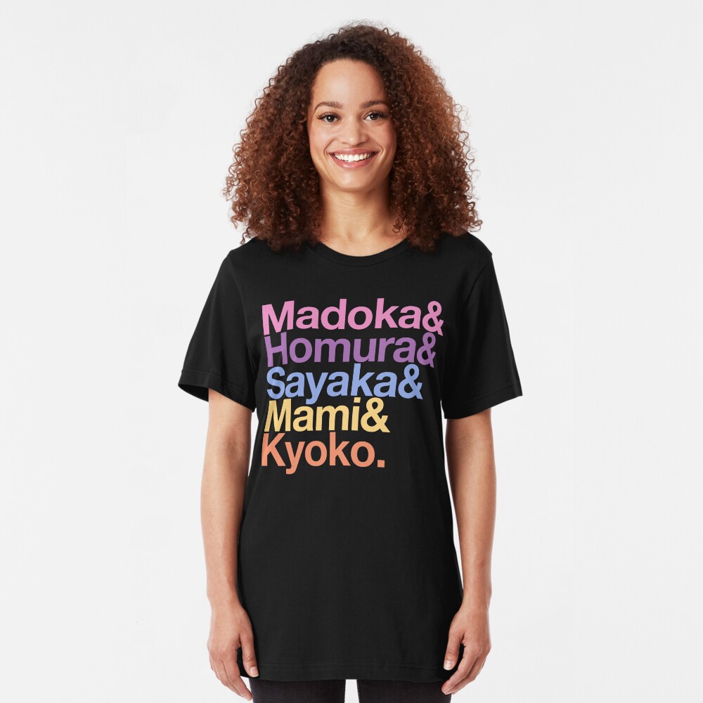 Contractually Obligated Magical Girls - Madoka goes Helvetica Slim Fit T-Shirt