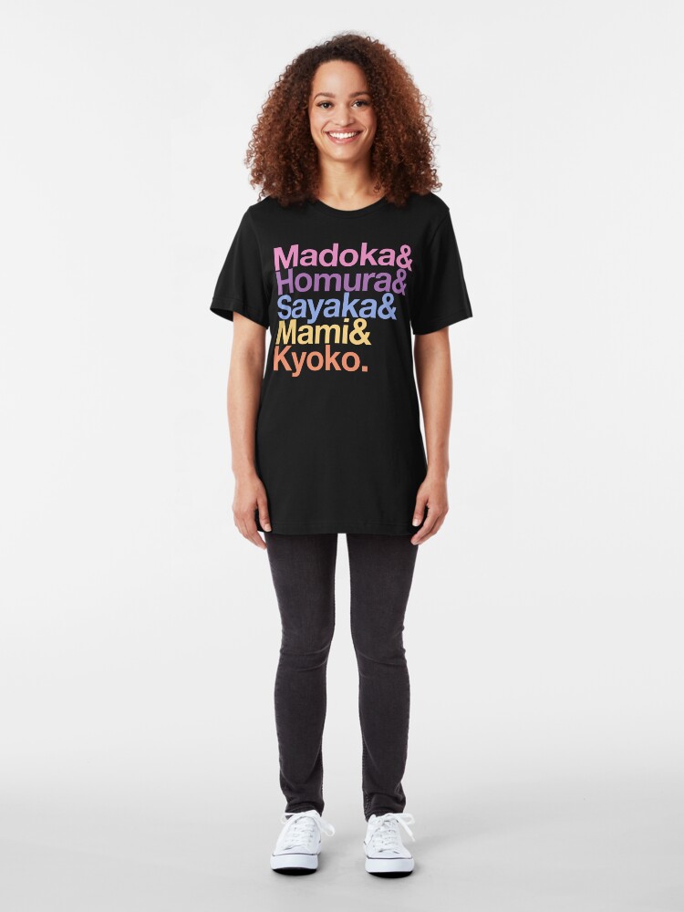 Alternate view of Contractually Obligated Magical Girls - Madoka goes Helvetica Slim Fit T-Shirt