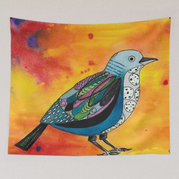 Item preview, Jaxx - Bird Friend, the Sky is On Fire! designed and sold by quirkysketchy.