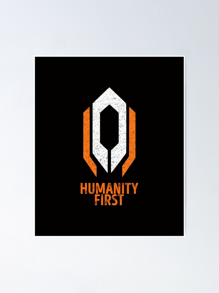 Cerberus Mass Effect Humanity First Poster By Alanjesse370 Redbubble