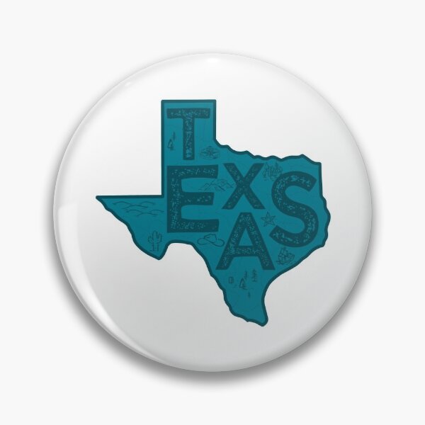 Item preview, Texas Map Typography Navy designed and sold by HelloGentry.
