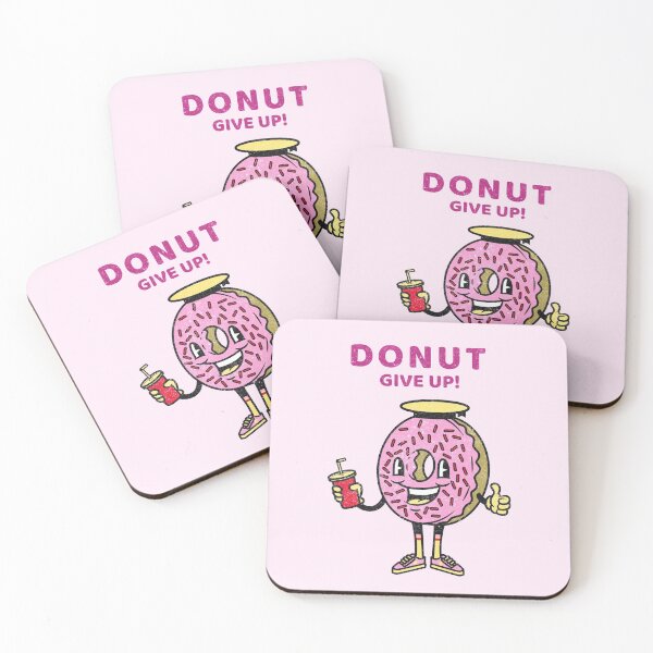 Item preview, DONUT GIVE UP MOTIVATIONAL KAWAII DOUGHNUT PUN designed and sold by gaCh438.