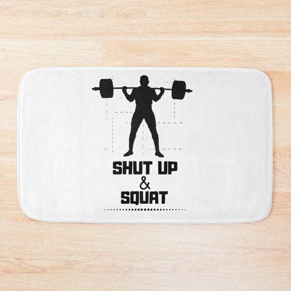 Item preview, Shut Up and SQUAT - Gym Quote designed and sold by LunaDesignsx.