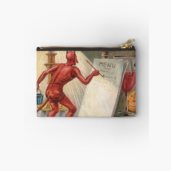 Item preview, The Devil's Halloween Menu Vintage Illustration designed and sold by DeeElle.