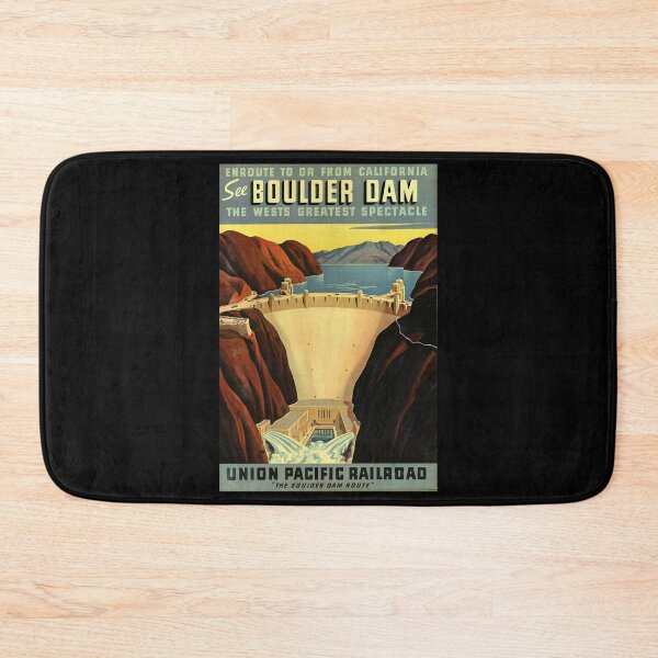 Item preview, See Boulder Dam retro poster designed and sold by CorasPosters.