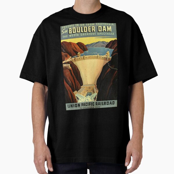Item preview, See Boulder Dam retro poster designed and sold by CorasPosters.