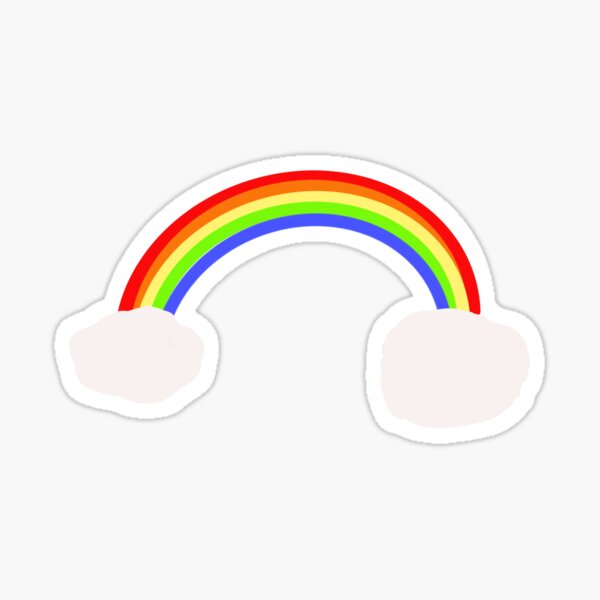 Rainbow Sticker for Sale by icaretees