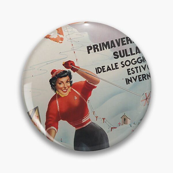 Item preview, Seggiove del Cros retro poster designed and sold by CorasPosters.