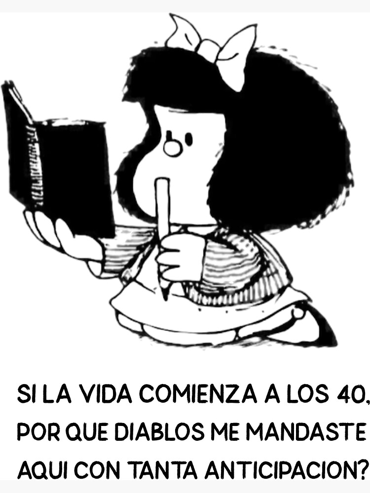 Mafalda Quino Comics Poster for Sale by Elena Bee