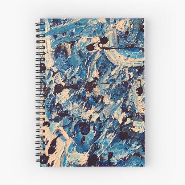 Aperçu de l'œuvre Gelée Aqua Abstrait Bleu & Blanc créée et vendue par Bingo Muchacho.