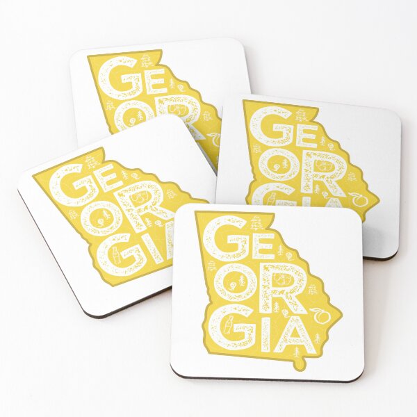 Item preview, Georgia Map Typography Gold designed and sold by HelloGentry.