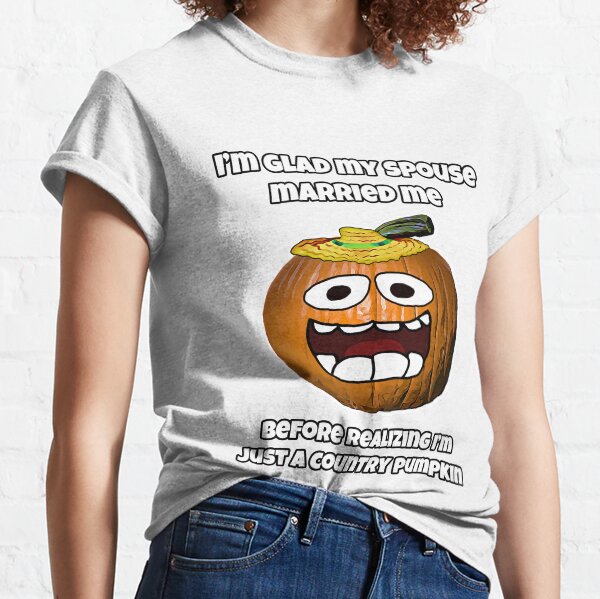 Halloween Jack O'Lantern I'm Glad My Spouse Married Me Classic T-Shirt