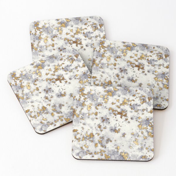 Item preview, Gold Sprinkled White Marble designed and sold by Dyrk Wyst Redbubble Shop.