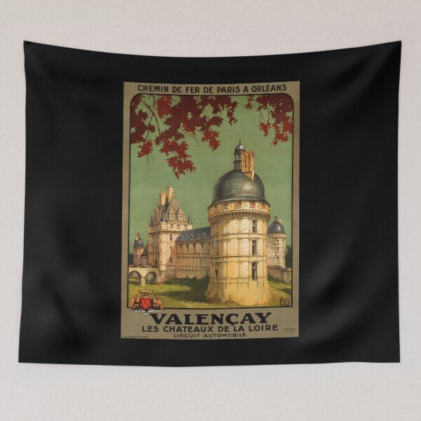 Item preview, Valencay retro poster designed and sold by CorasPosters.