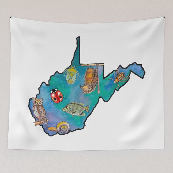 Item preview, West Virginia Wildlife Watercolor designed and sold by Rachel Kenaston.