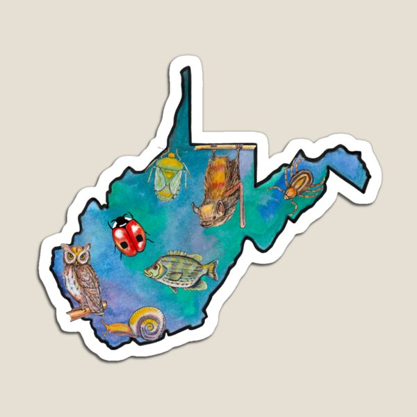 Item preview, West Virginia Wildlife Watercolor designed and sold by Rachel Kenaston.