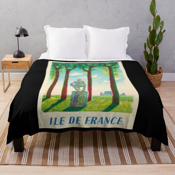 Aperçu de l'œuvre Ile de France poster retro créée et vendue par CorasPosters.