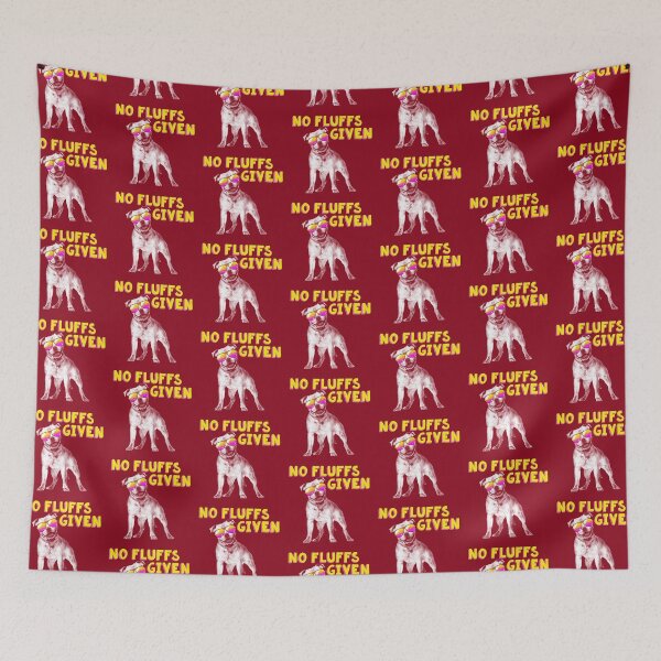 Item preview, No Fluffs Given - Funny Dog Gift Ideas For Pitbull Mom Dad designed and sold by Sugar-Magnolia.