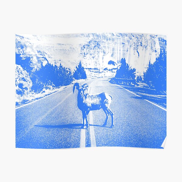 "Ram Road (Halftone)" Poster for Sale by TheHogoCo Redbubble