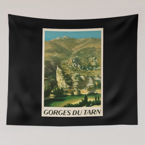 Item preview, Gorges du Tarn retro poster designed and sold by CorasPosters.