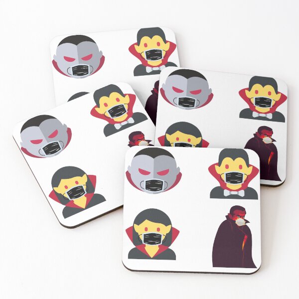 Item preview, Vampire With Facemask  halloween sticker pack designed and sold by unclejab.