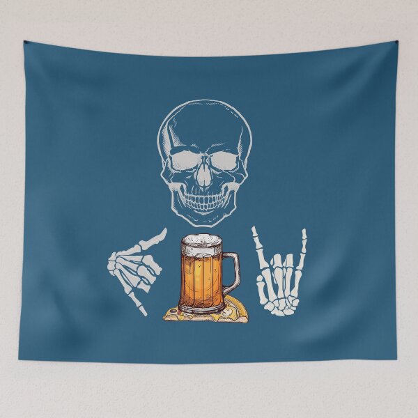 Item preview, Beer & Pizza Skeleton Ribcage Shirt,Gift Father Pregnancy Xray Junk Food Funny Couples College Joke Dad designed and sold by Ornuma.