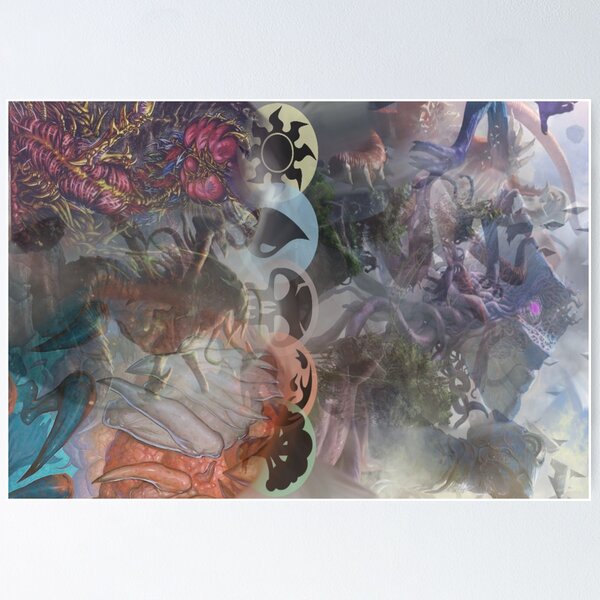 Epic eldrazi and sliver art Poster