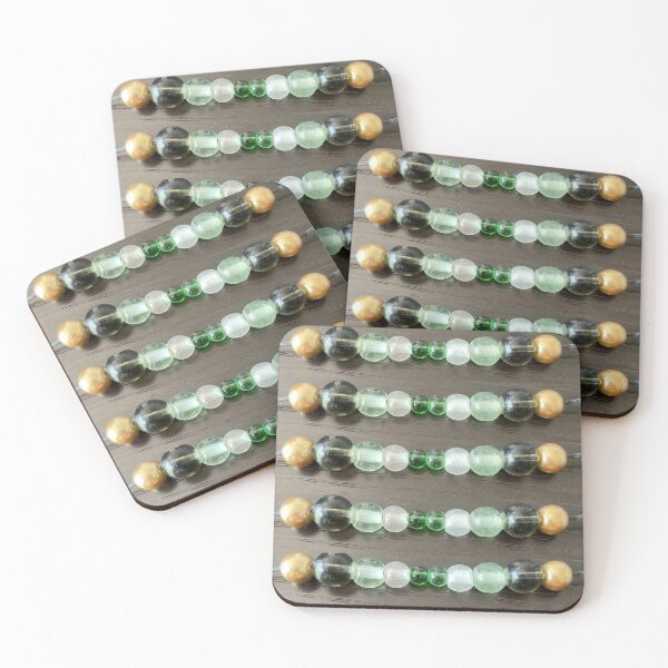 Item preview, Green Round Bead Line Pattern designed and sold by Taranodongirl7.