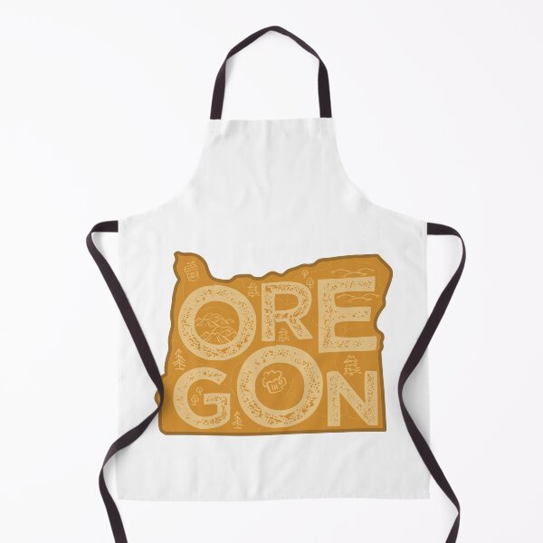 Item preview, Oregon Map Typography Brown designed and sold by HelloGentry.