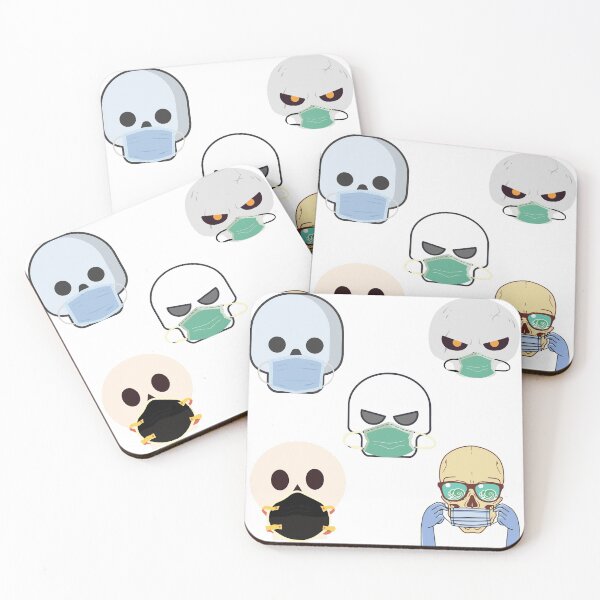 Item preview, Skull With Facemask  halloween sticker pack 1 designed and sold by unclejab.