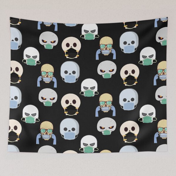 Item preview, Skull With Facemask  halloween sticker pack 1 designed and sold by unclejab.