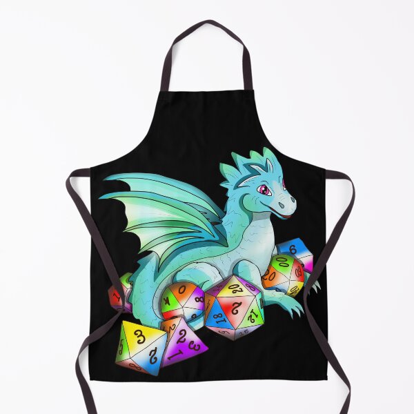 Item preview, Cute baby dragon with dice for dungeons and dragons fans designed and sold by CuisineCat.