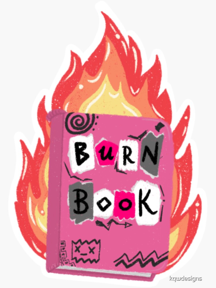 Burn Book Sticker for Sale by LadyBoner69