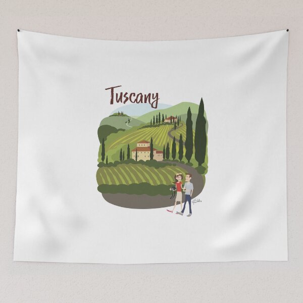 Item preview, Couple Touring Tuscany  designed and sold by Patrick Scullin.