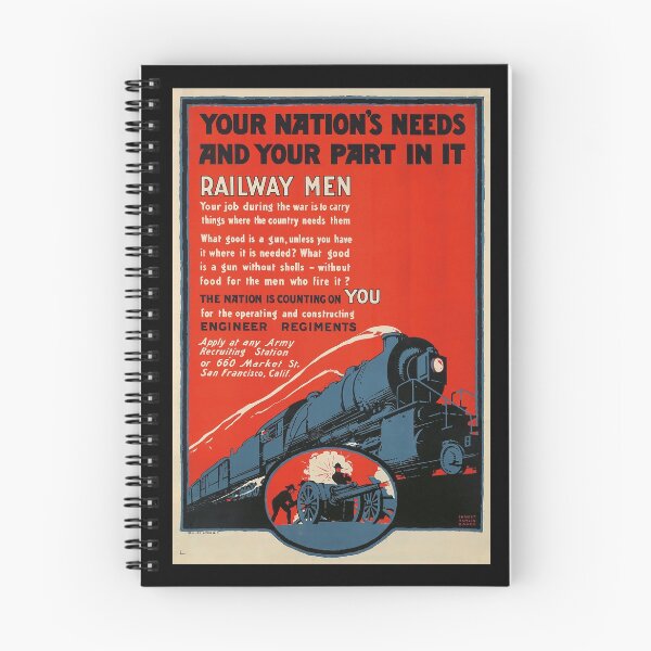Item preview, Railway Men retro poster designed and sold by CorasPosters.