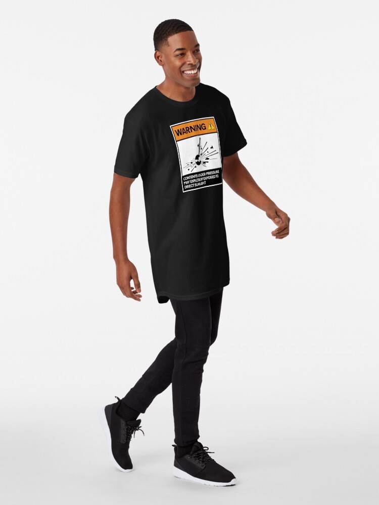 Alternate view of Warning - Contents under pressure! Long T-Shirt