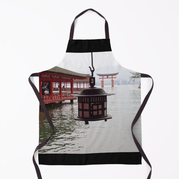 Item preview, Lantern at Itsukushima Shrine with floating Torii gate designed and sold by cuisinecat2.