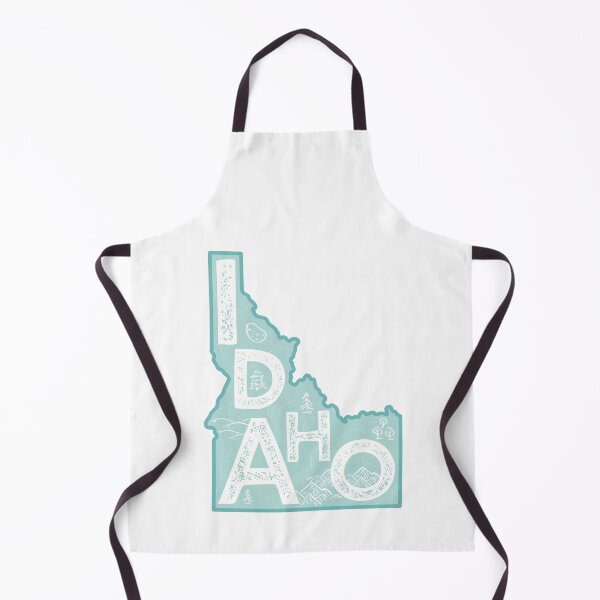 Item preview, Idaho Map Typography Blue designed and sold by HelloGentry.