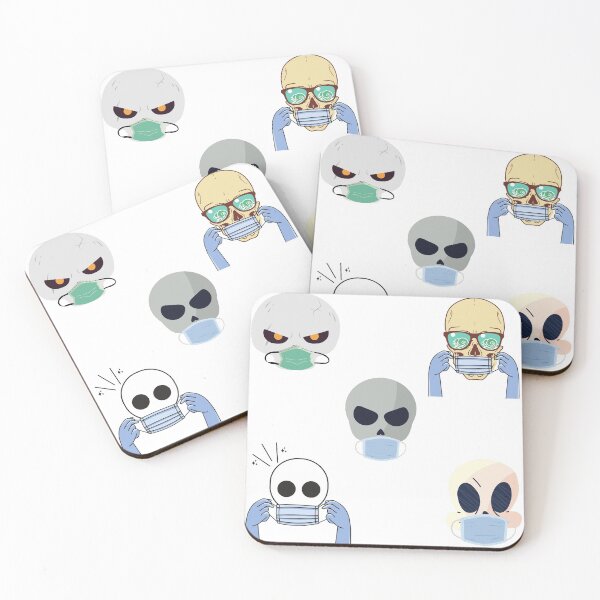 Item preview, Skull With Facemask  halloween sticker pack 2 designed and sold by unclejab.