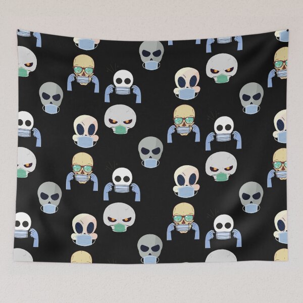 Item preview, Skull With Facemask  halloween sticker pack 2 designed and sold by unclejab.
