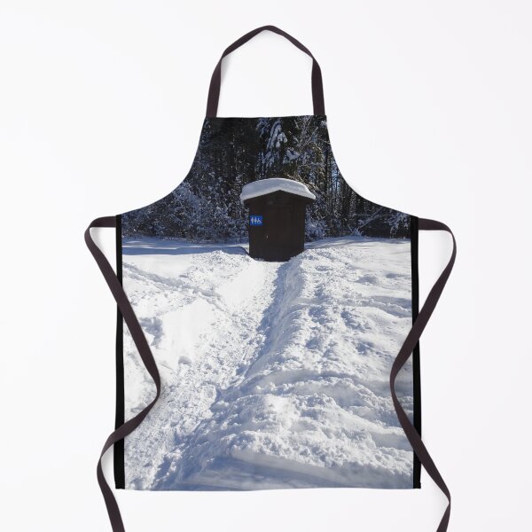 Item preview, Well trodden path to an outhouse in the snow designed and sold by cuisinecat2.