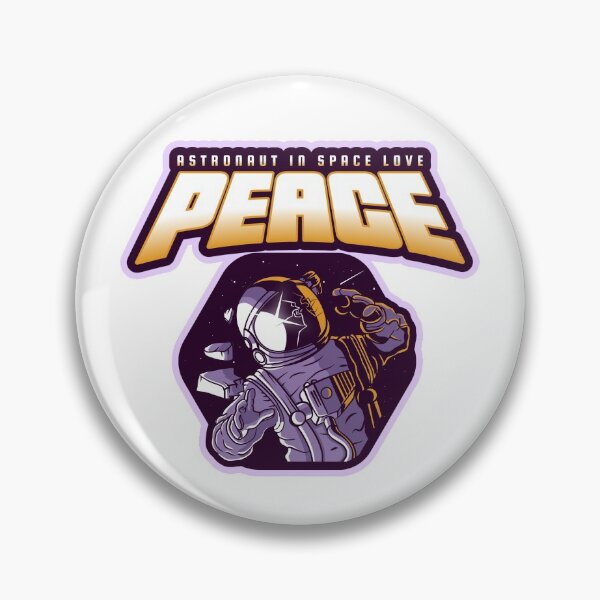 Item preview, Astronaut in space love peace designed and sold by youngdstag.