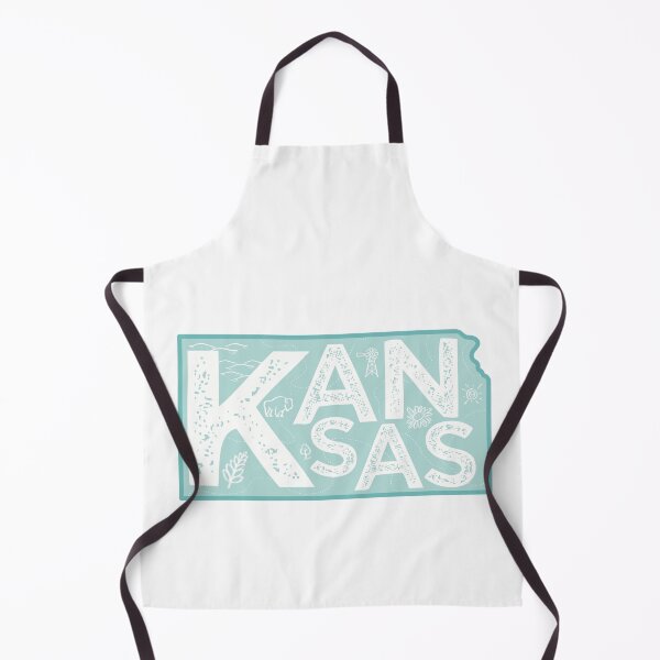 Item preview, Kansas Map Typography Blue designed and sold by HelloGentry.