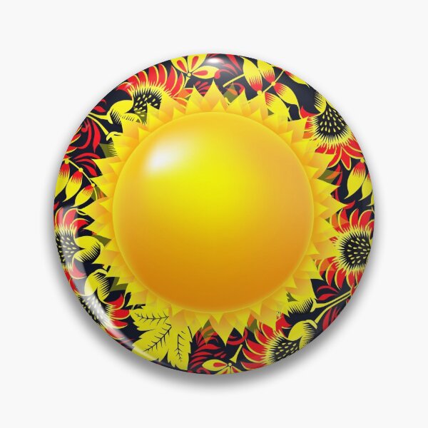 Item preview, Khokhloma sun and flowers designed and sold by Aleks96.