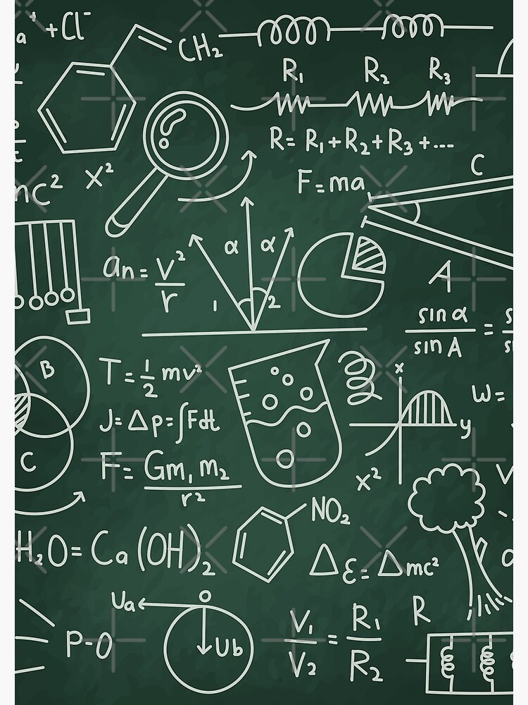 Science Chalkboard Wallpaper Mural