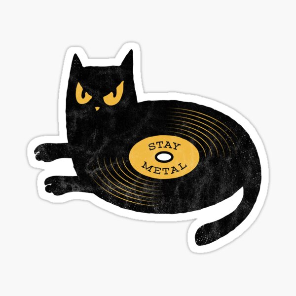 Buy Now Think Later / Vinyl Sticker / Black Cat / Pay Later